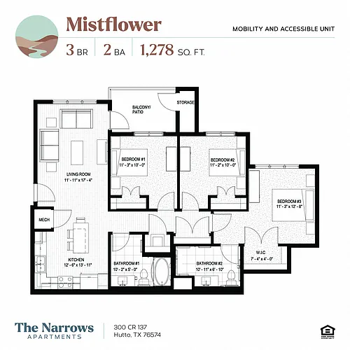 Floor plan Mistflower