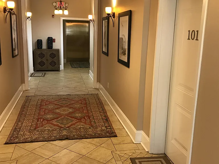 Another view of the front hallway.