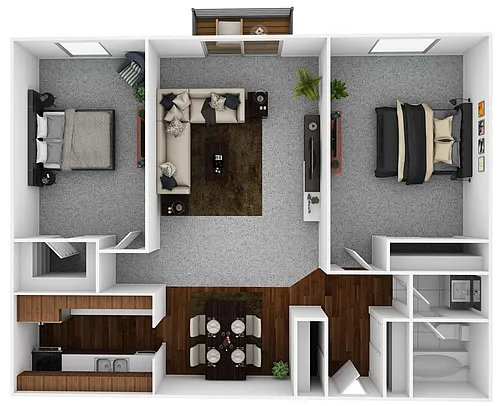 Floor plan 2 Bedroom Split