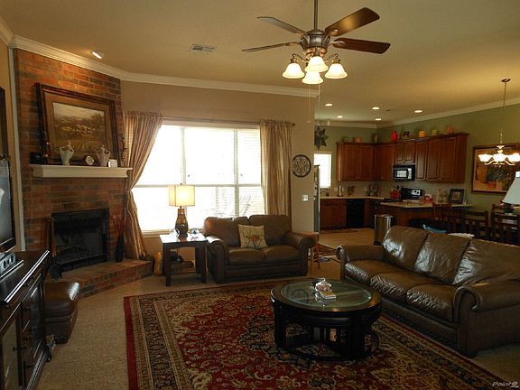 Living area, looking toward kitchen and dining room, on far right