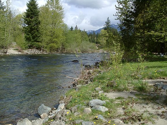 Low bank river