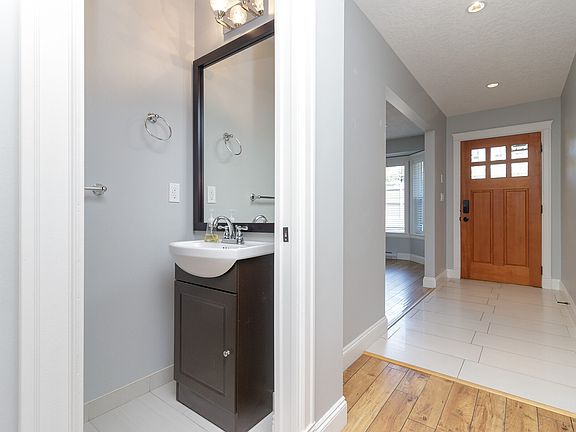 Entry, foyer and powder room on main floor