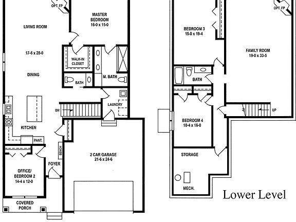 Delacey Floor Plan W Basement