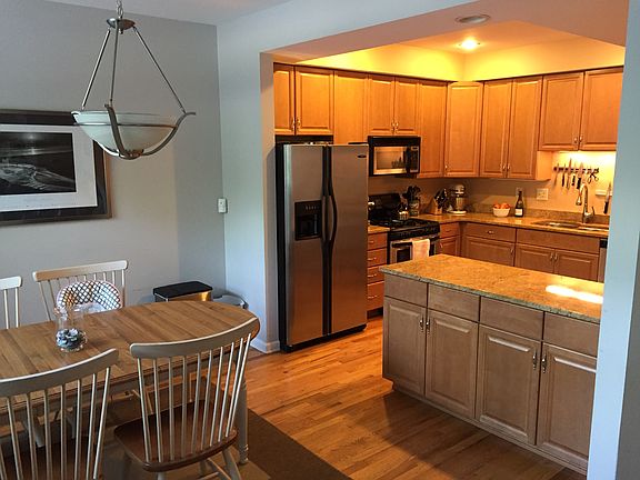 open kitchen and dining area