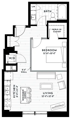 Floor plan 1H