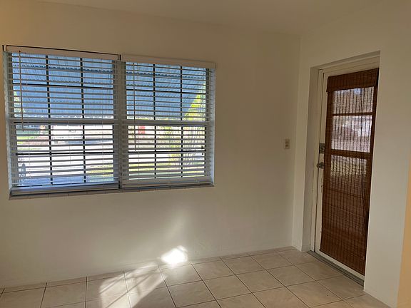 Front door and window