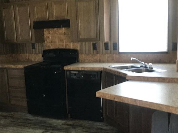 Large open kitchen, dining, living area