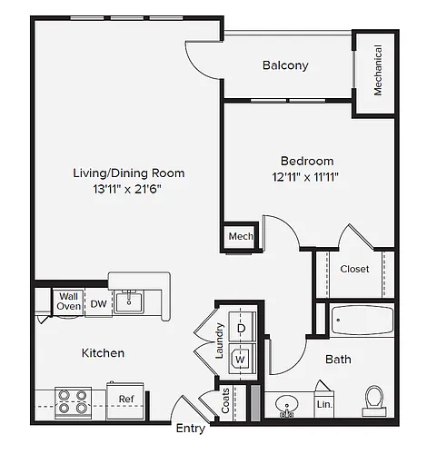 Floor plan A1-ADA-2