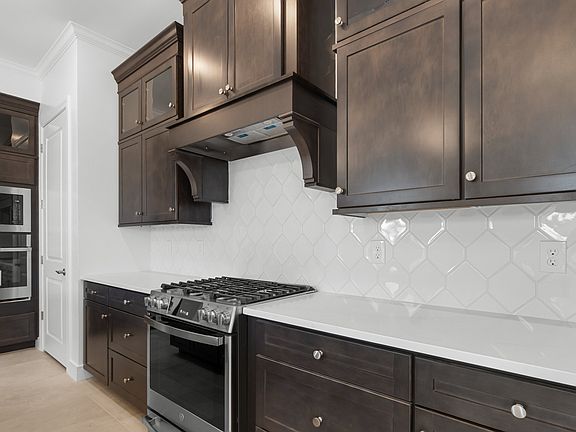 Kitchen with wall oven