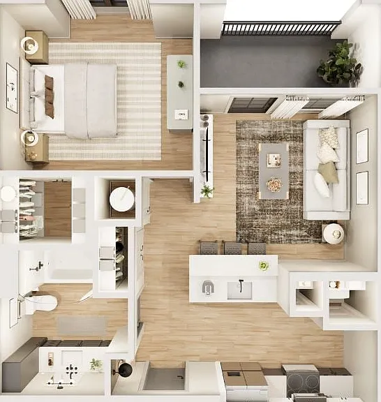 A1c - 1 Bed _ 1 Bath A1c - 1 Bed _ 1 Bath