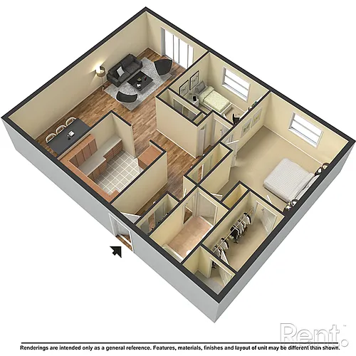 Floor plan 2 Bedroom
