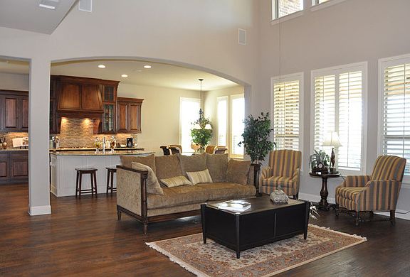 The Sacramento III Family Room open to the Kitchen