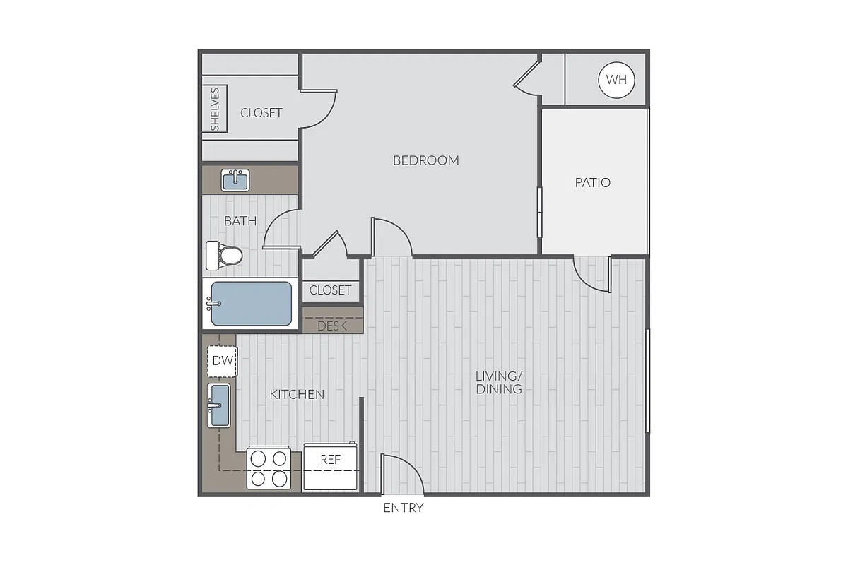 Floor plan Plan 1B