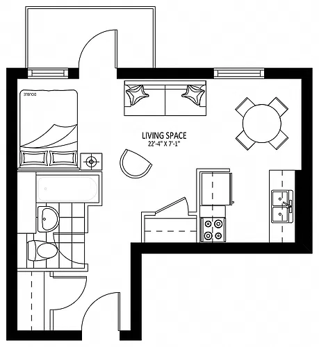 Floor plan 3 Slessor - Plan D