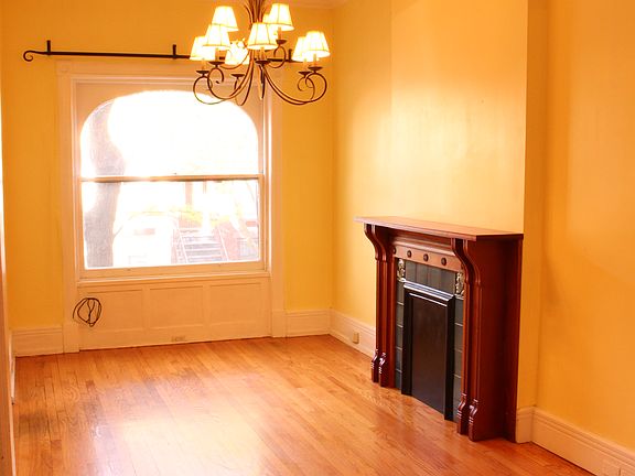 Refinished mantle & tile