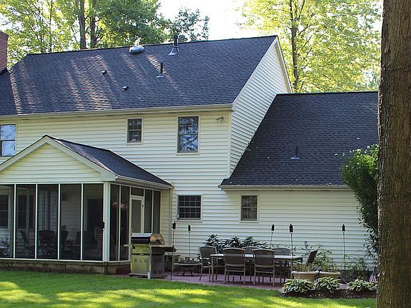 Back of home, patio & porch