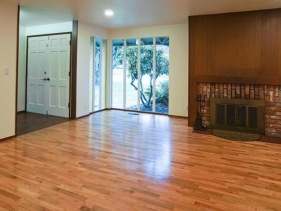 Entryway and Living Room with Fireplace