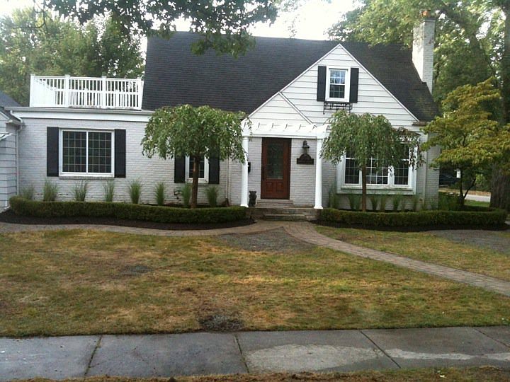 Front after new landscaping