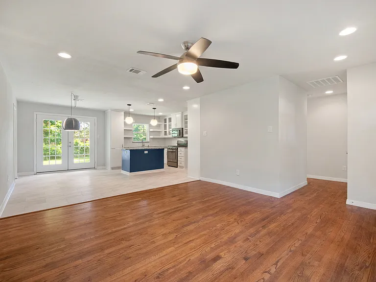 Open plan living area.