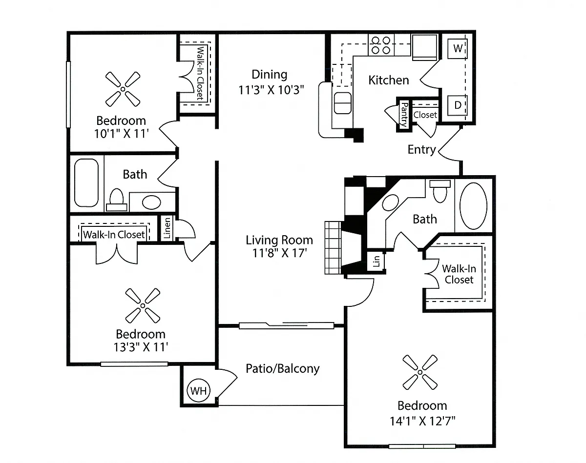 Floor plan D1