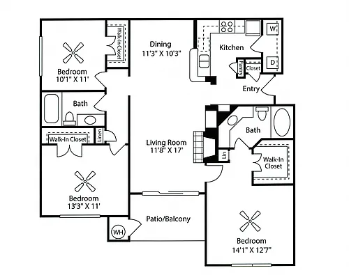 Floor plan D1