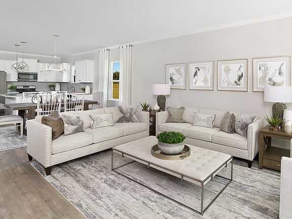 The new home Compton makes entertaining a breeze with its open layout