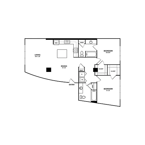 Floor plan B7LR