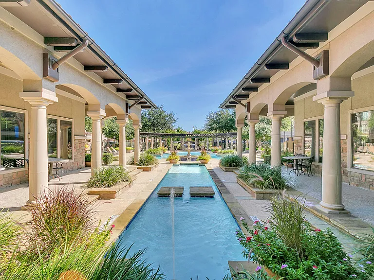 Courtyard area with pool.