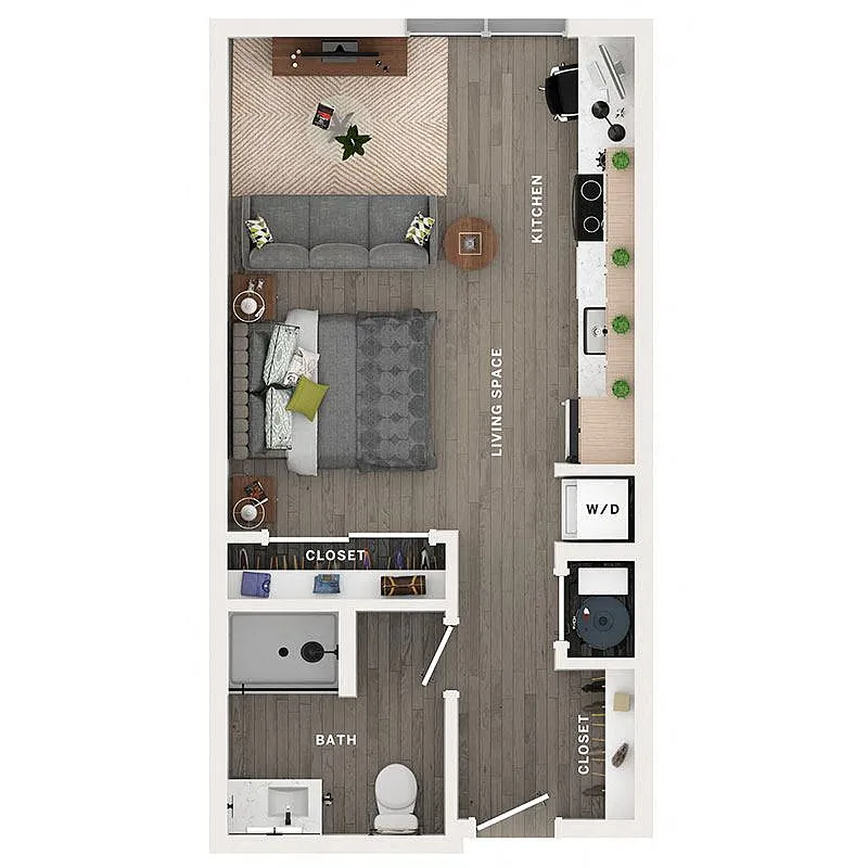 Floor plan S - Studio