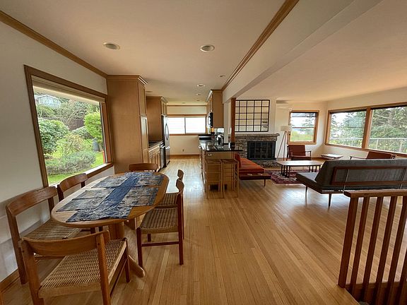 Living room, dining area, and kitchen