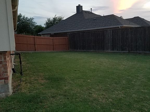 Large backyard