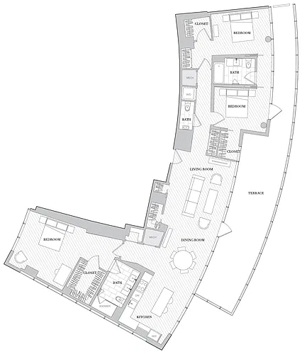 Floor plan 3 Bed 2 5 Bath B3 5B
