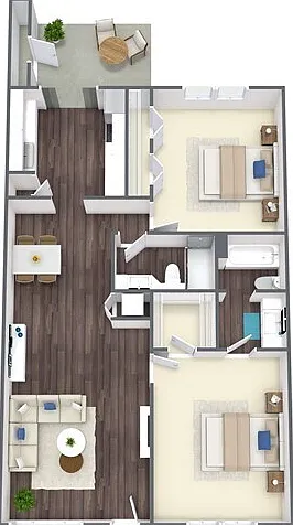 2 bed, 1040 sqft, $2,375 — Photo 3