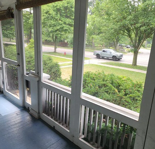 View form porch to park across the street