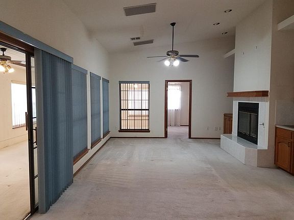 Oversized Den with Fireplace