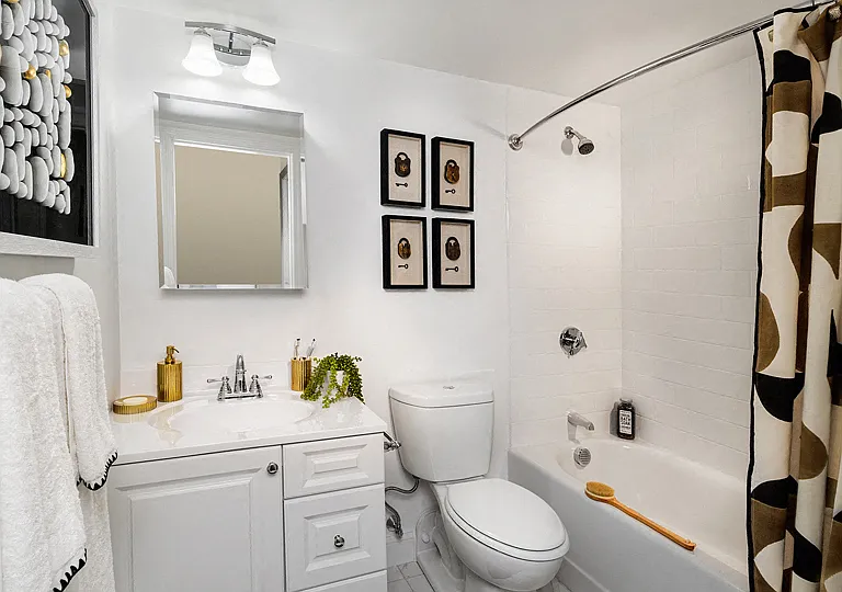 Water View Terrace Apartments - Arlington and Berkeley Style Bathroom