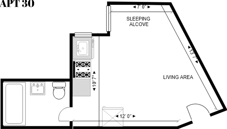 2nd image of 550 Riverside Dr APT 30