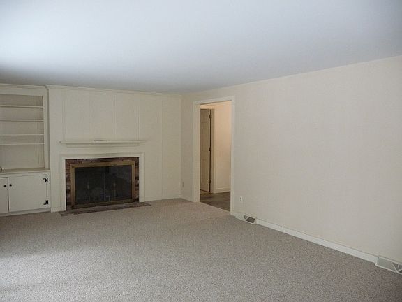 Living room with fireplace