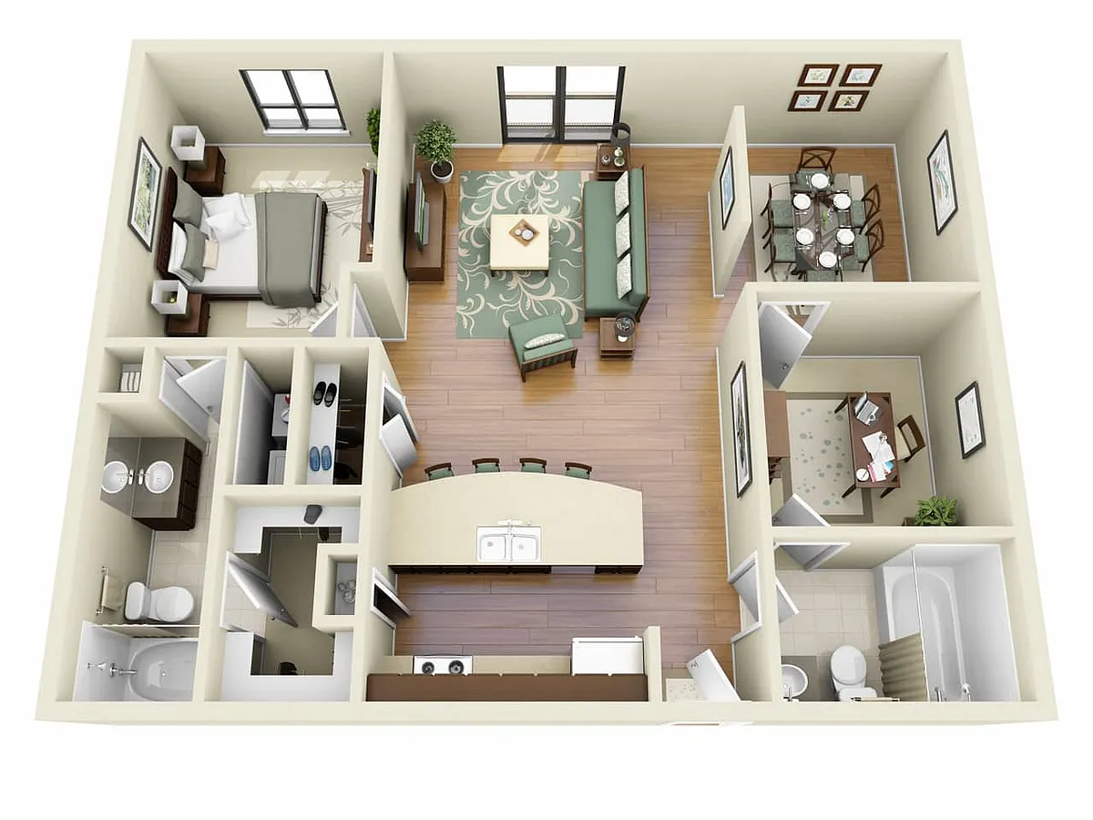 Floor plan Prescott (A2C)