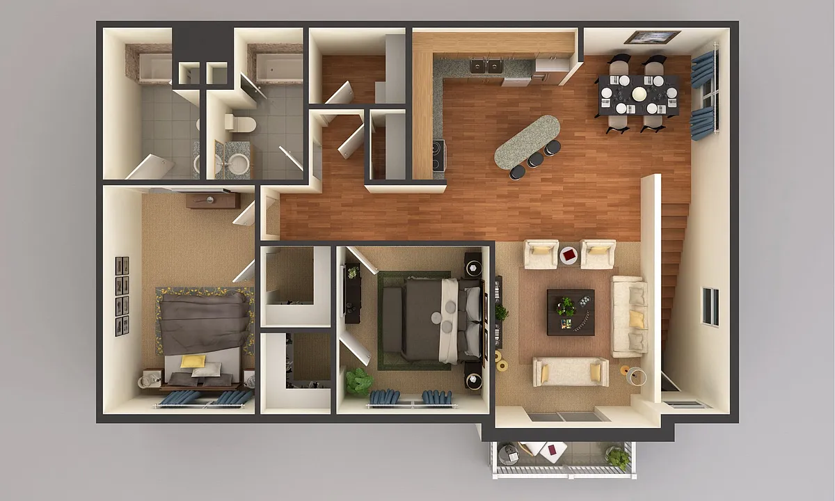 Floor plan 2 Bedroom