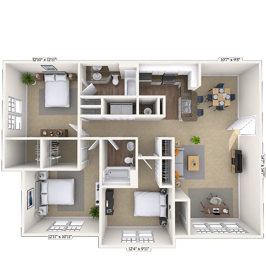 Floor plan 32B