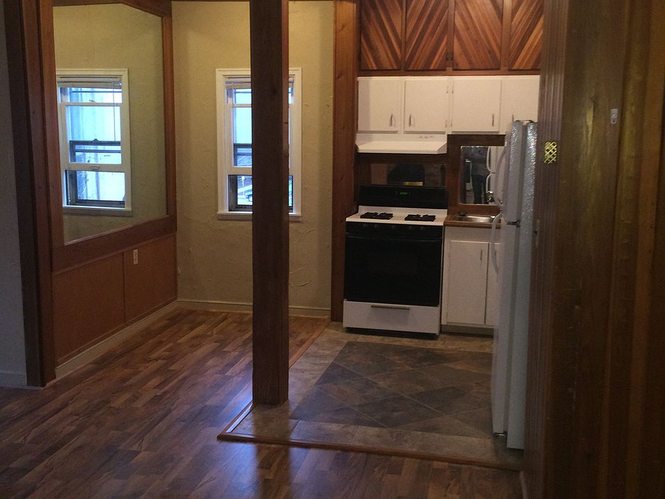 Kitchen appliances have been updated to stainless.