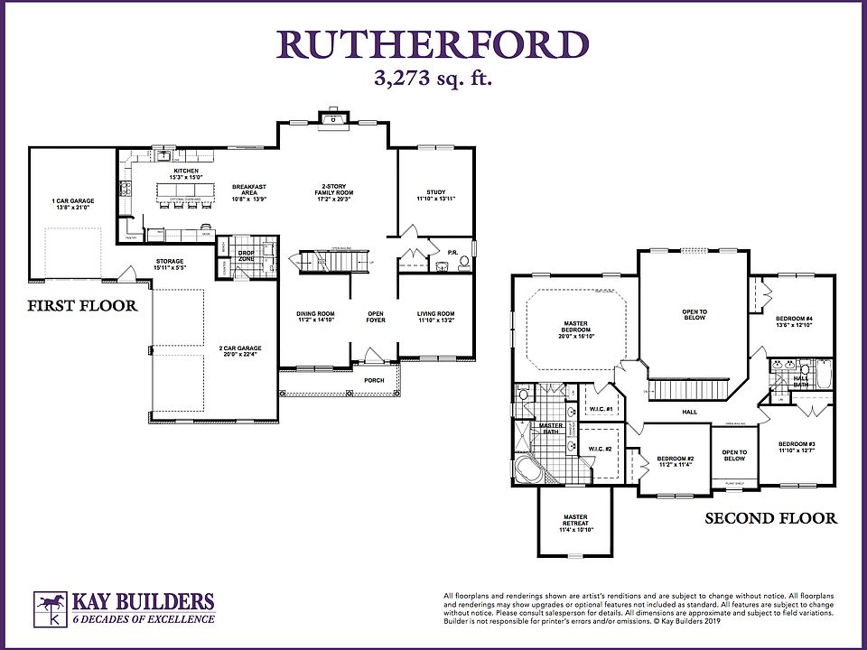 Rutherford 3 Car Floorplan