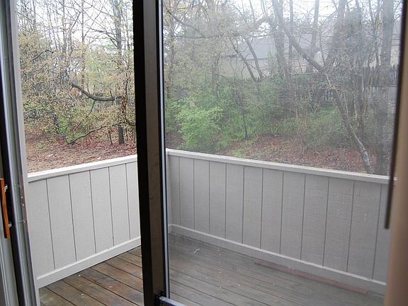 Private back porch w/ storage