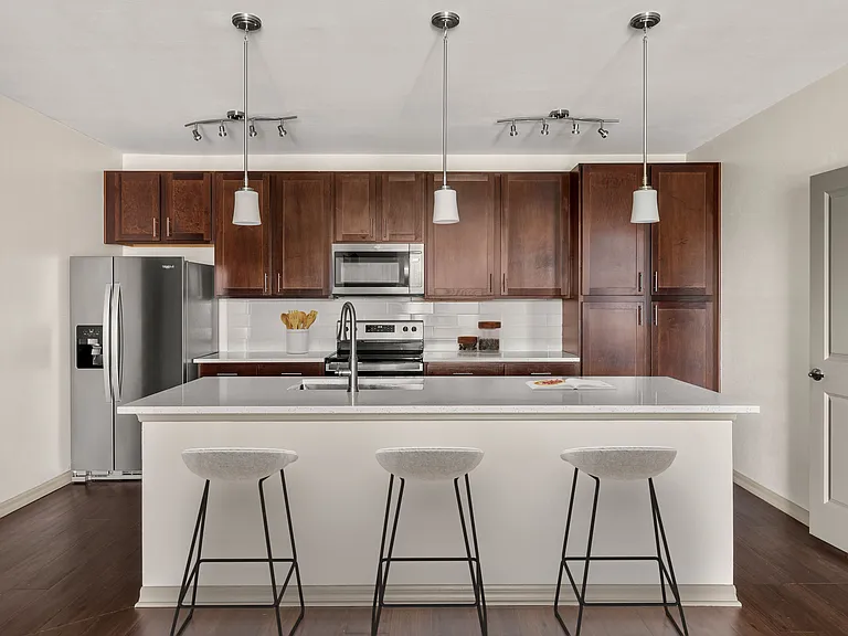 Cook, dine, and gather in a stylish kitchen space.