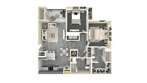 Floor plan 2 X 2