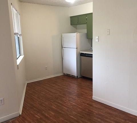 Looking into kitchen area.