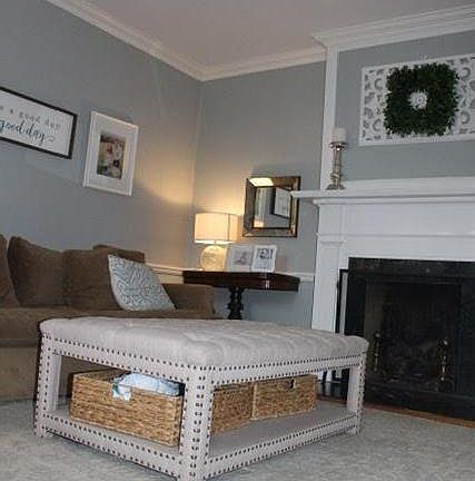 Living room with gas fireplace