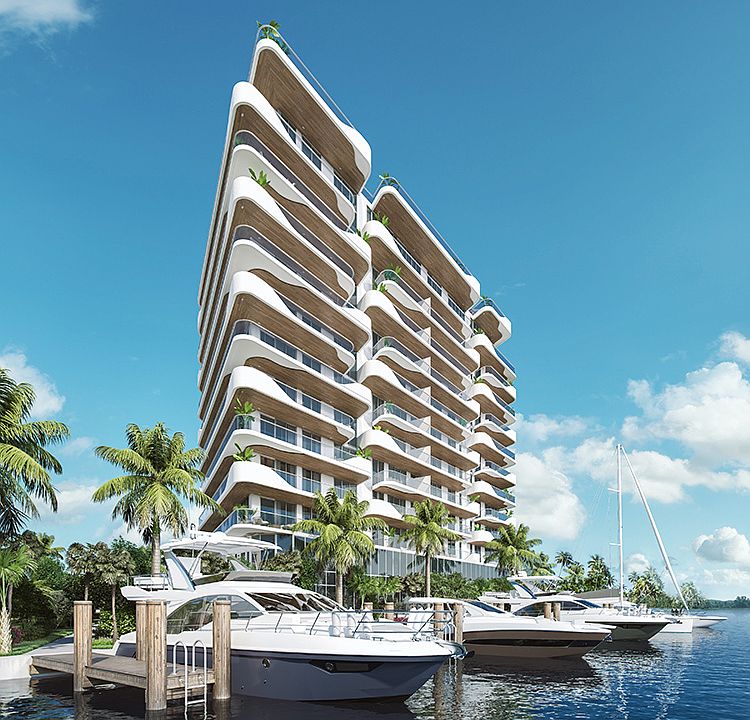 Building with Private Marina