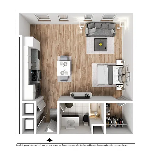 Floor plan Elevated Loft - Longitude